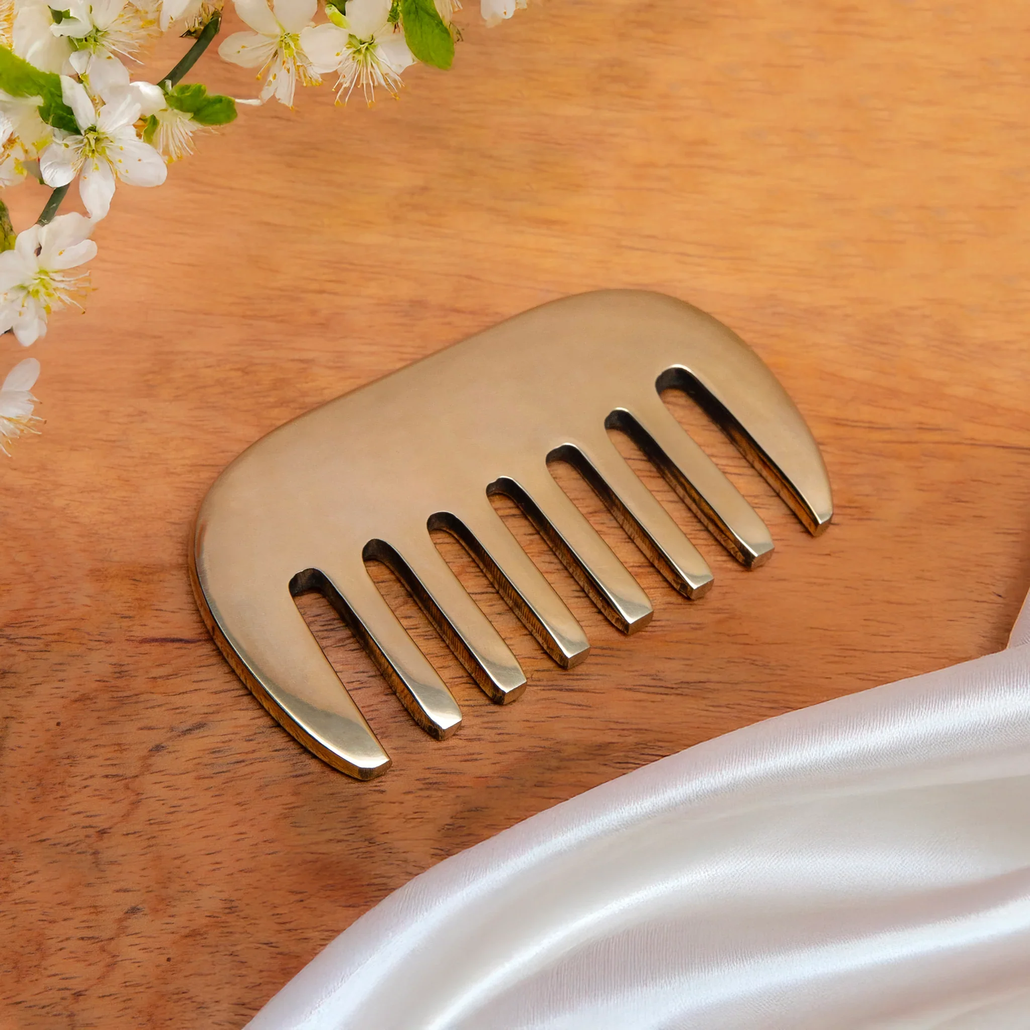 Kansa Comb | Ayurvedic Scalp Massage for Healthy Hair