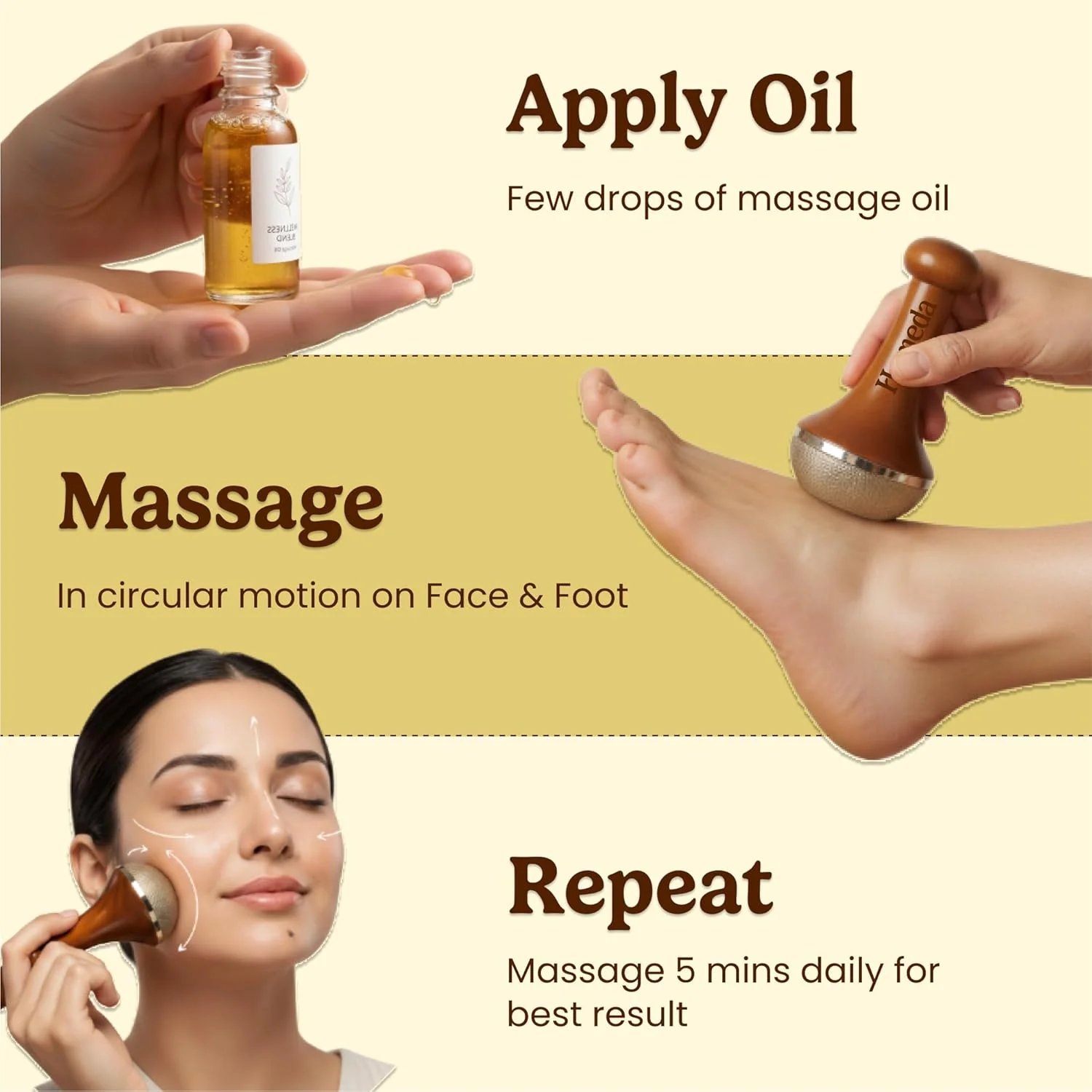 Kansa Vatki Wand – Ideal for Foot and Body Massage - Image 6