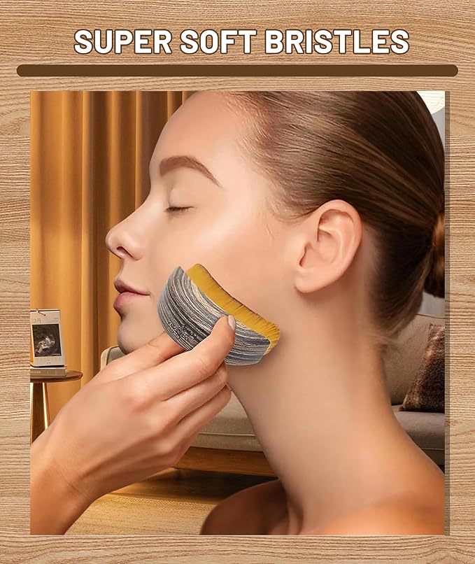 Lymphatic Contour Face Brush, Dry Brush for Skin, Facial Massage Tool for Lymphatic Drainage, Improve Skin Texture, 1 Pc - Image 5
